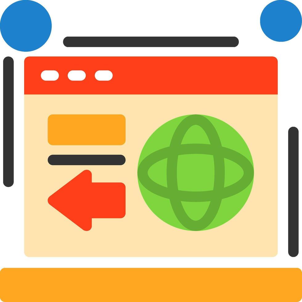 Redirect Flat Icon vector