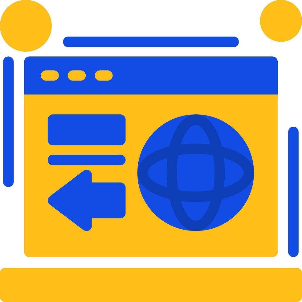 Redirect Flat Two Color Icon vector