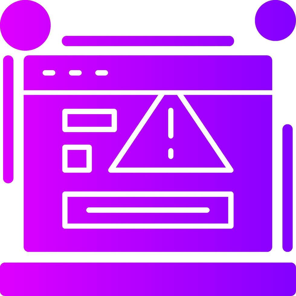 404 error Solid Multi Gradient Icon vector