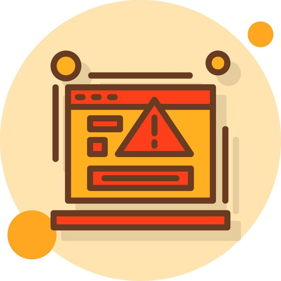 404 error Filled Shadow Circle Icon vector