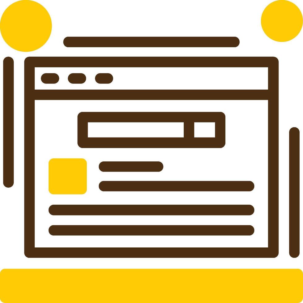 Schema markup Yellow Lieanr Circle Icon vector