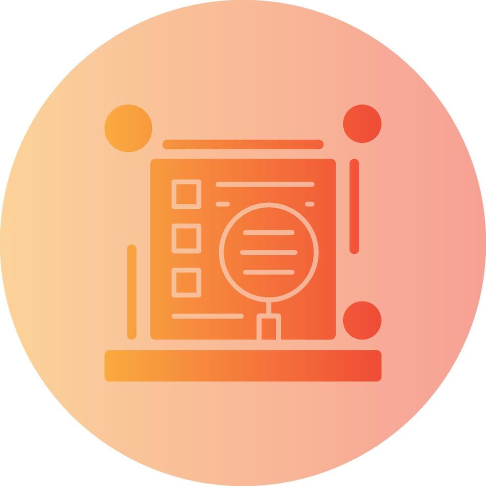 Indexing Gradient Circle Icon vector