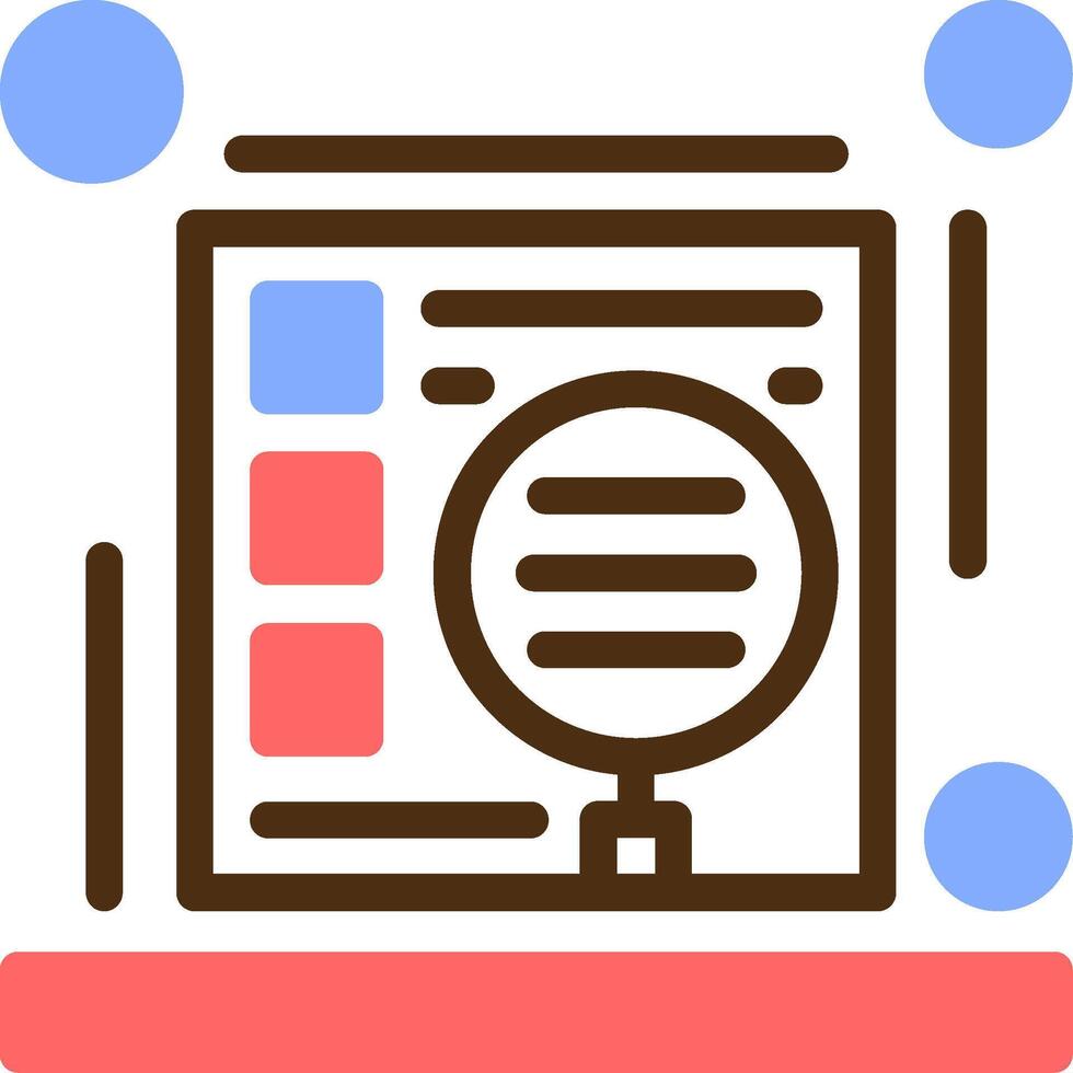 Indexing Color Filled Icon vector