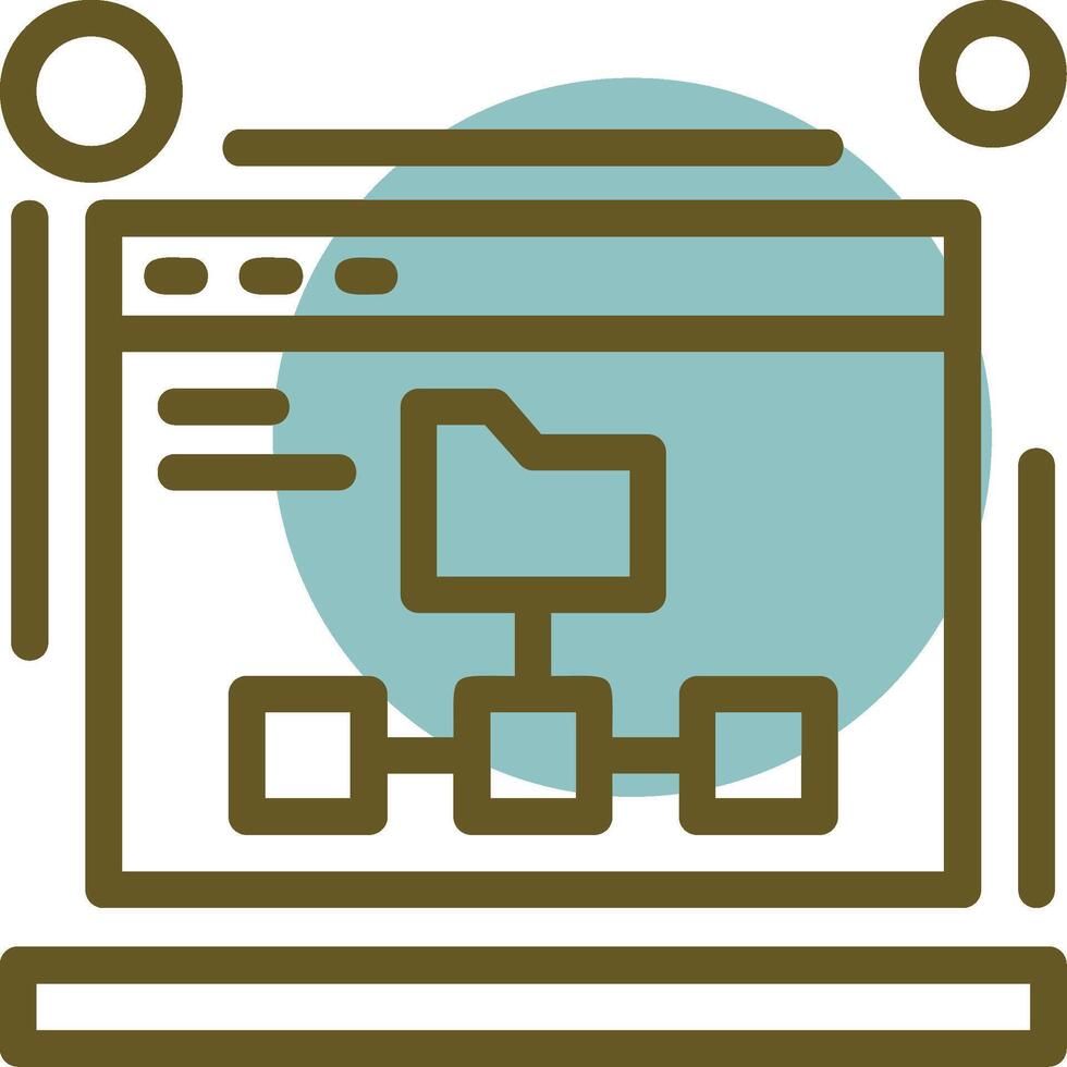 XML sitemap Linear Circle Icon vector