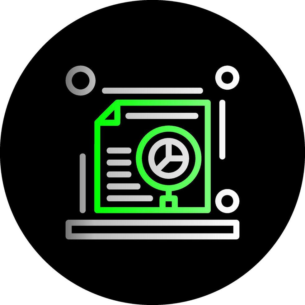 SEO audit Dual Gradient Circle Icon vector