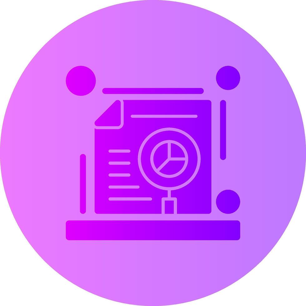 SEO audit Gradient Circle Icon vector