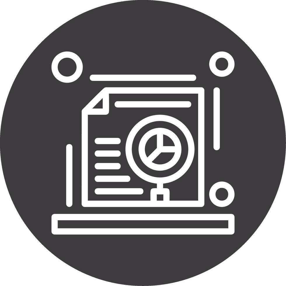 SEO audit Outline Circle Icon vector