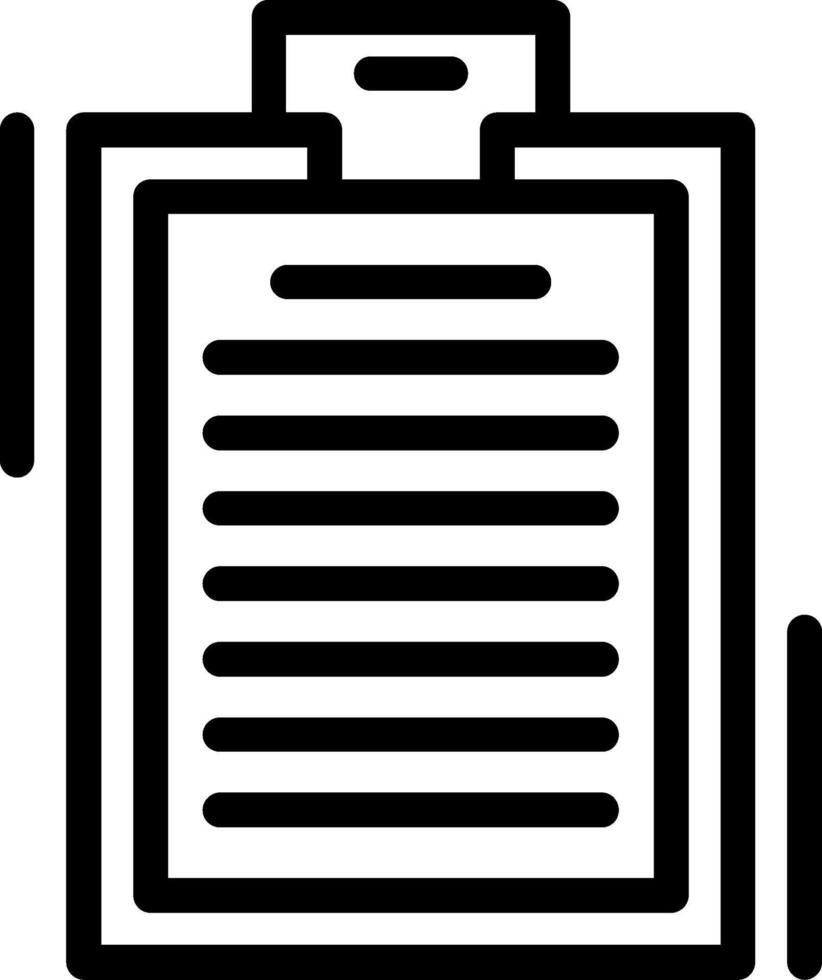 Clipboard Line Icon vector