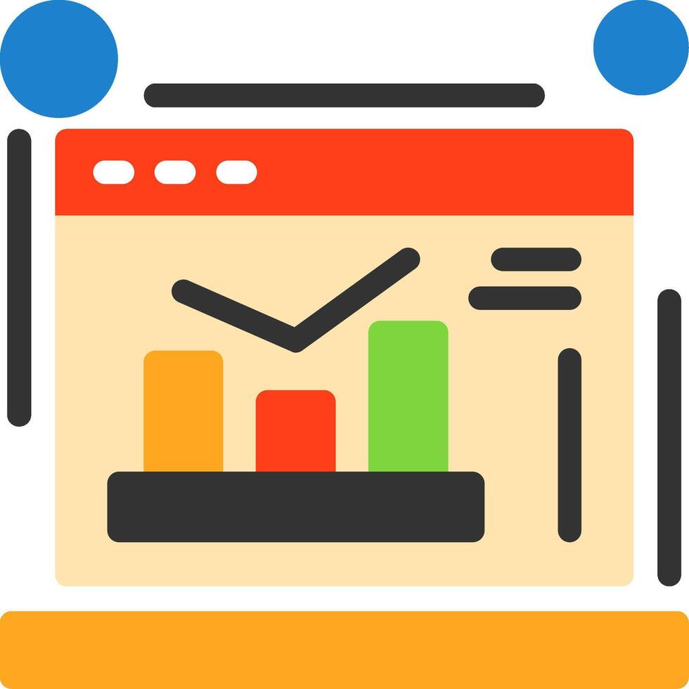 Google Analytics Flat Icon vector