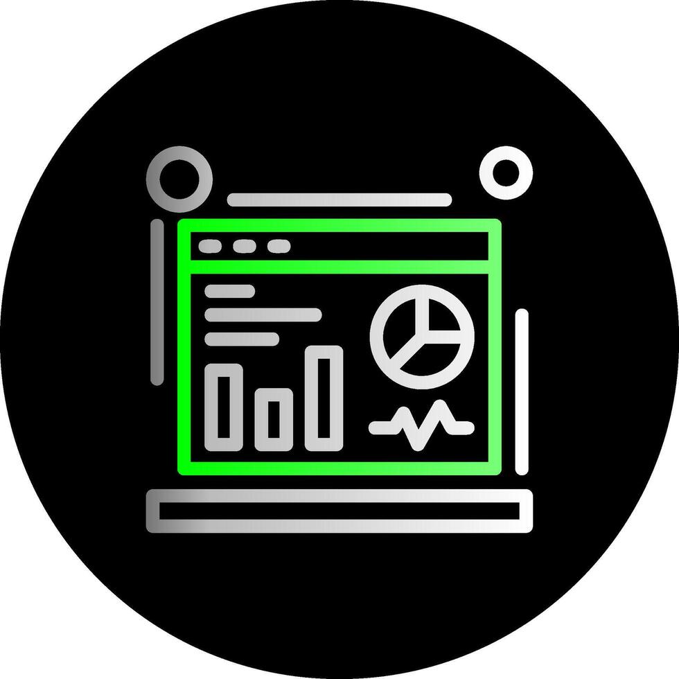 Dashboard Dual Gradient Circle Icon vector