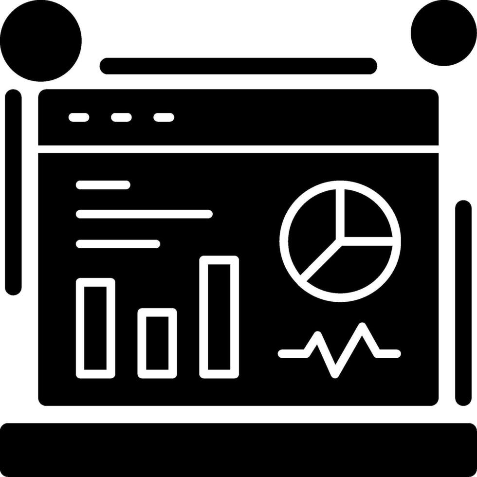 Dashboard Glyph Icon vector