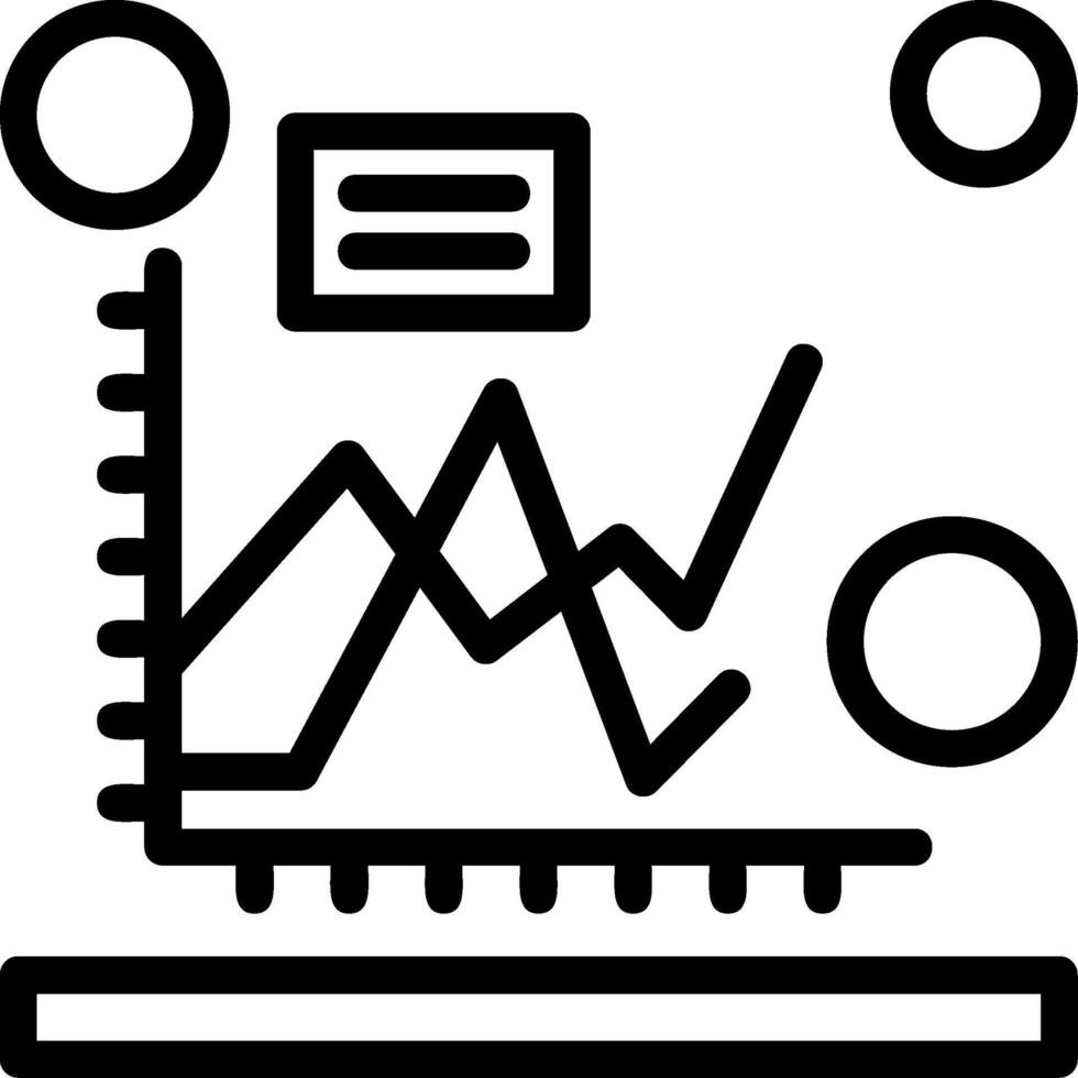 Line chart Line Icon vector