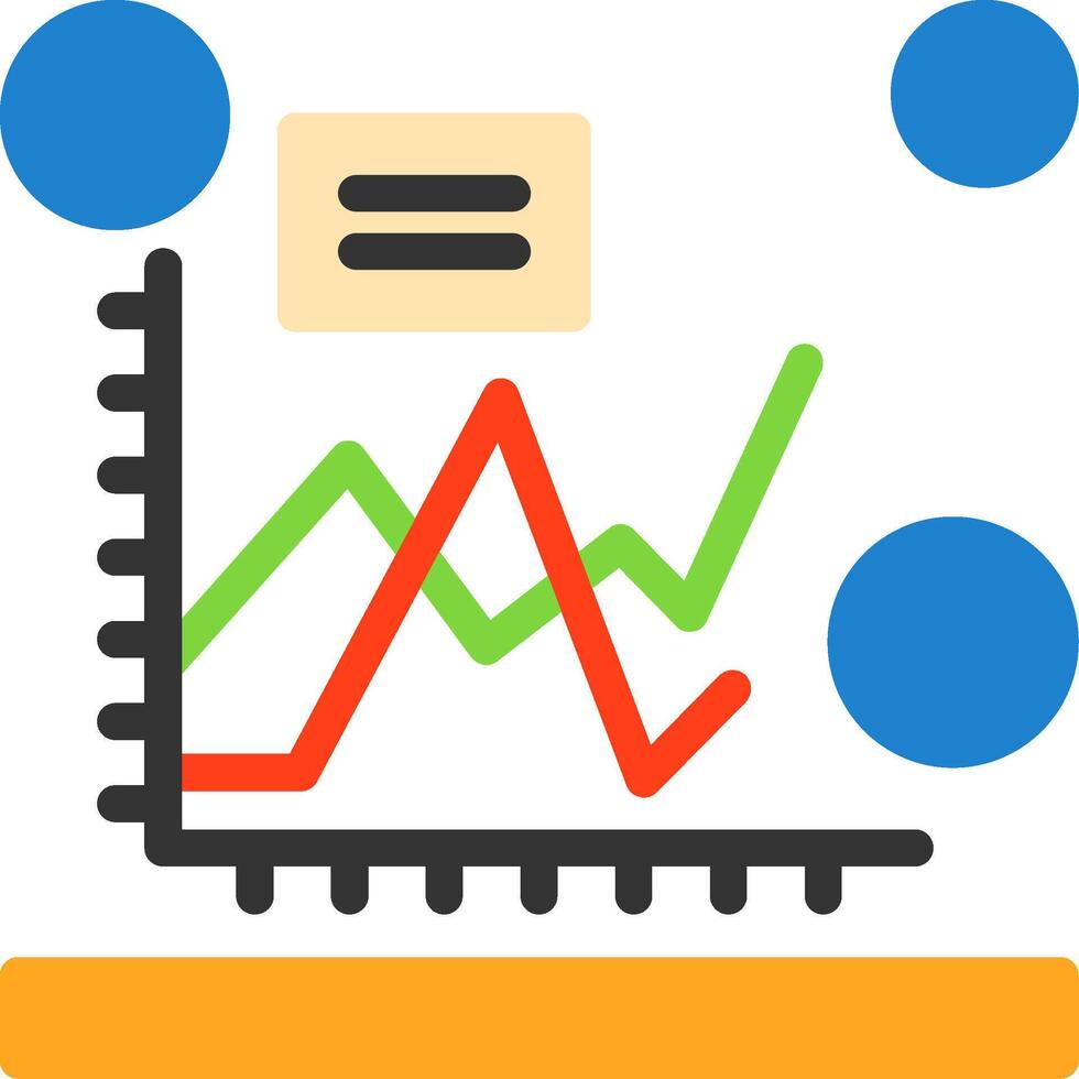 Flat chart Flat Icon vector