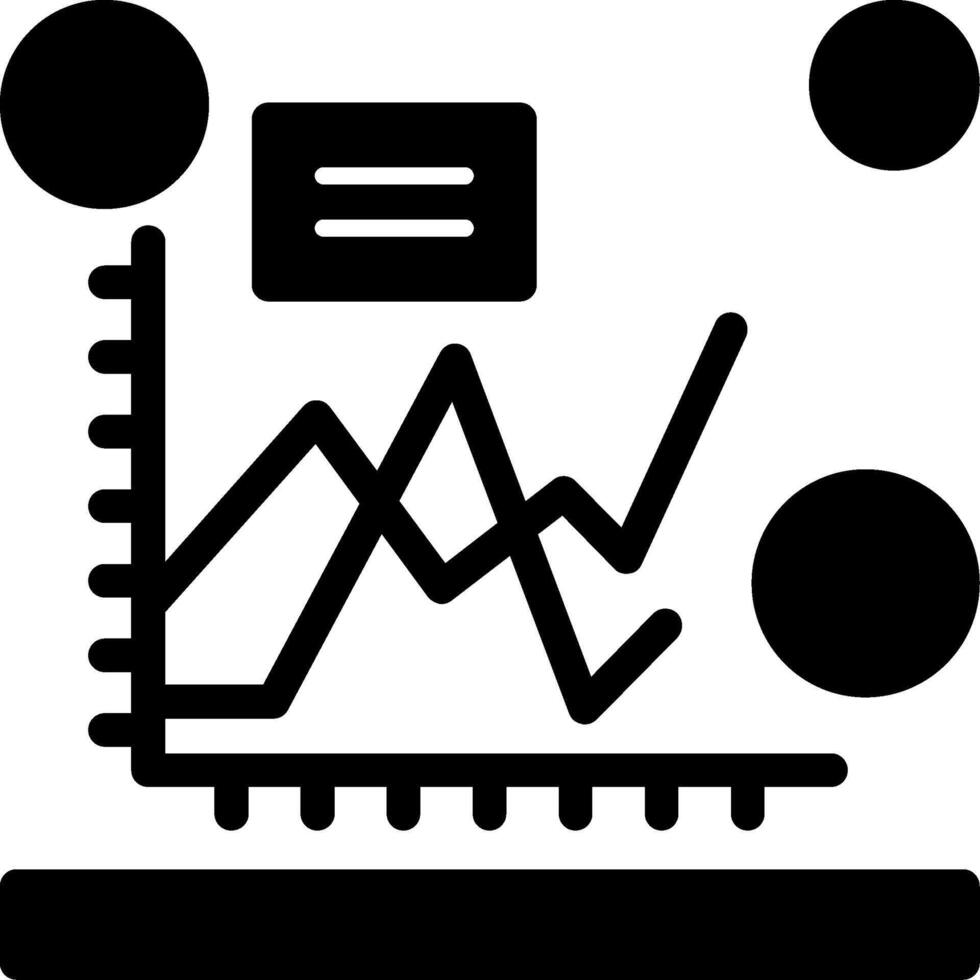 Glyph chart Glyph Icon vector