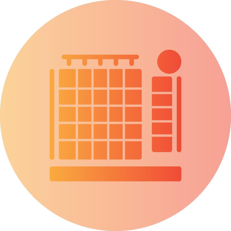 Heatmap Gradient Circle Icon vector