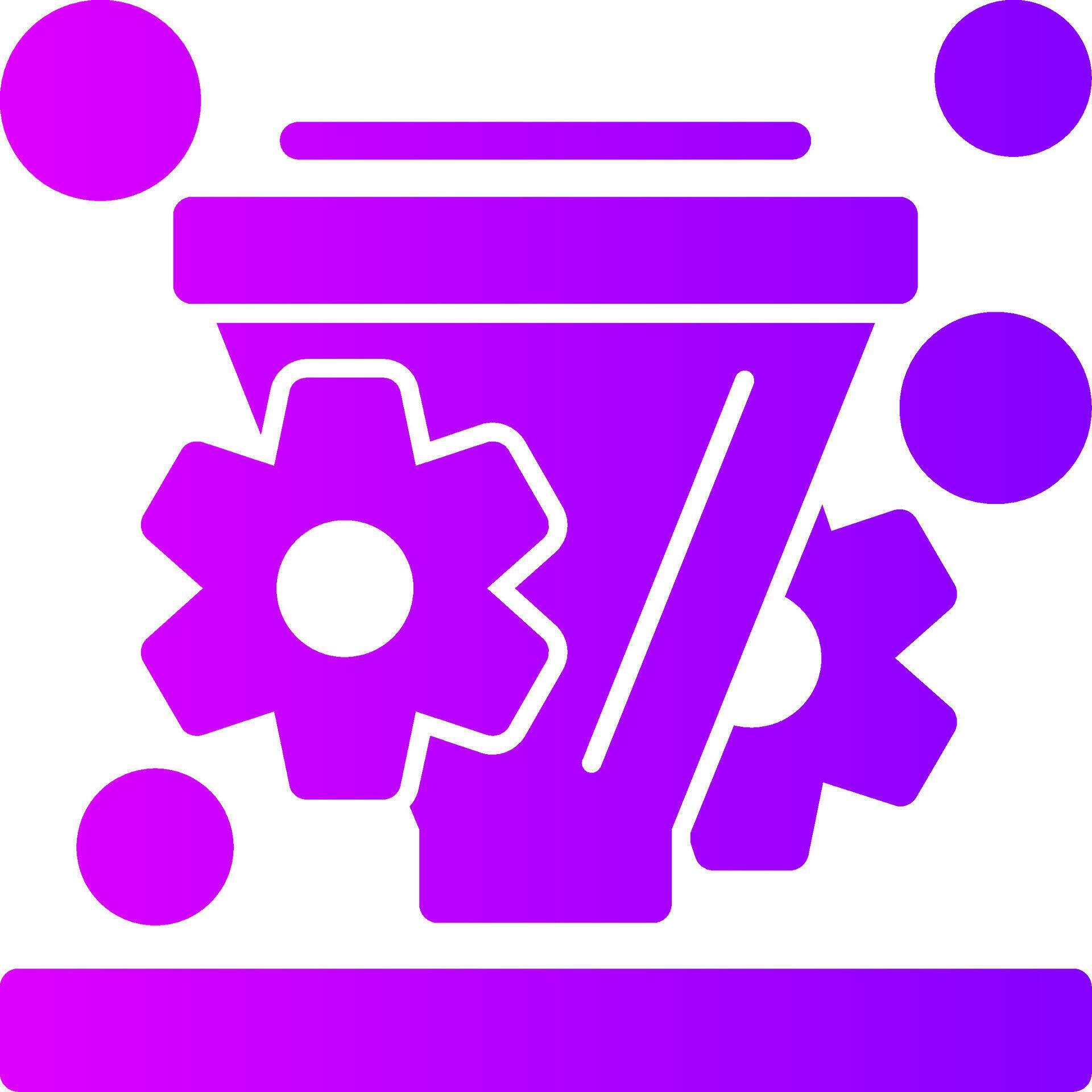 Conversion rate optimization Solid Multi Gradient Icon 39472021 Vector ...