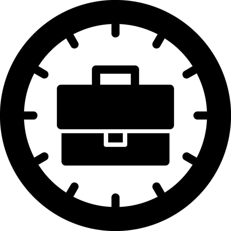 Time Glyph Icon vector