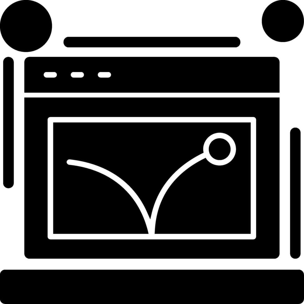 Bounce rate Glyph Icon vector