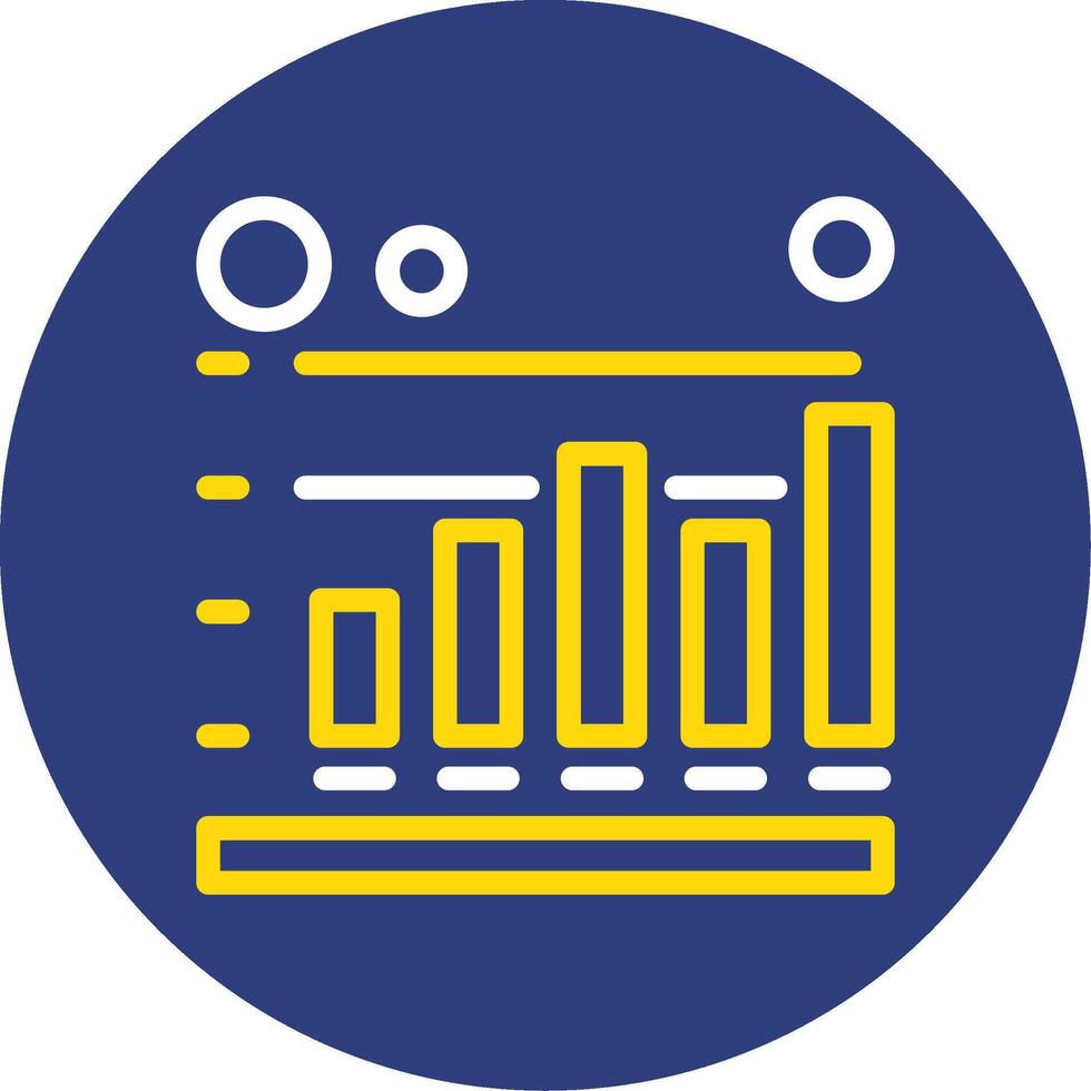 Session duration Dual Line Circle Icon vector