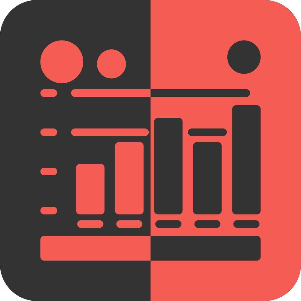 Session duration Red Inverse Icon vector