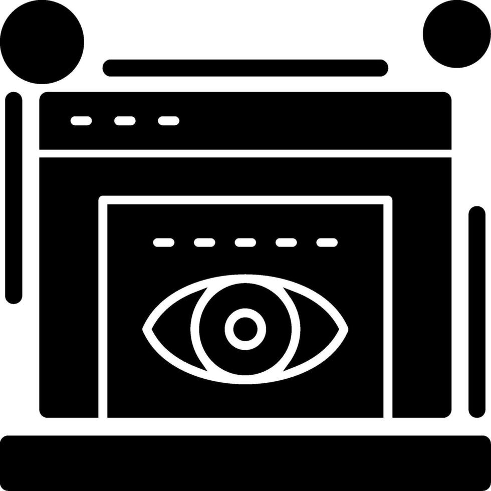 Pageviews Glyph Icon vector
