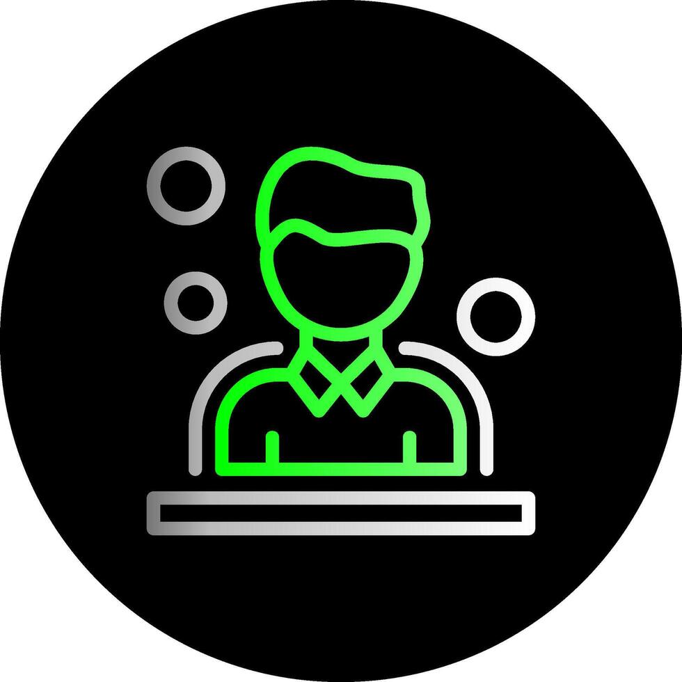 Users Dual Gradient Circle Icon vector