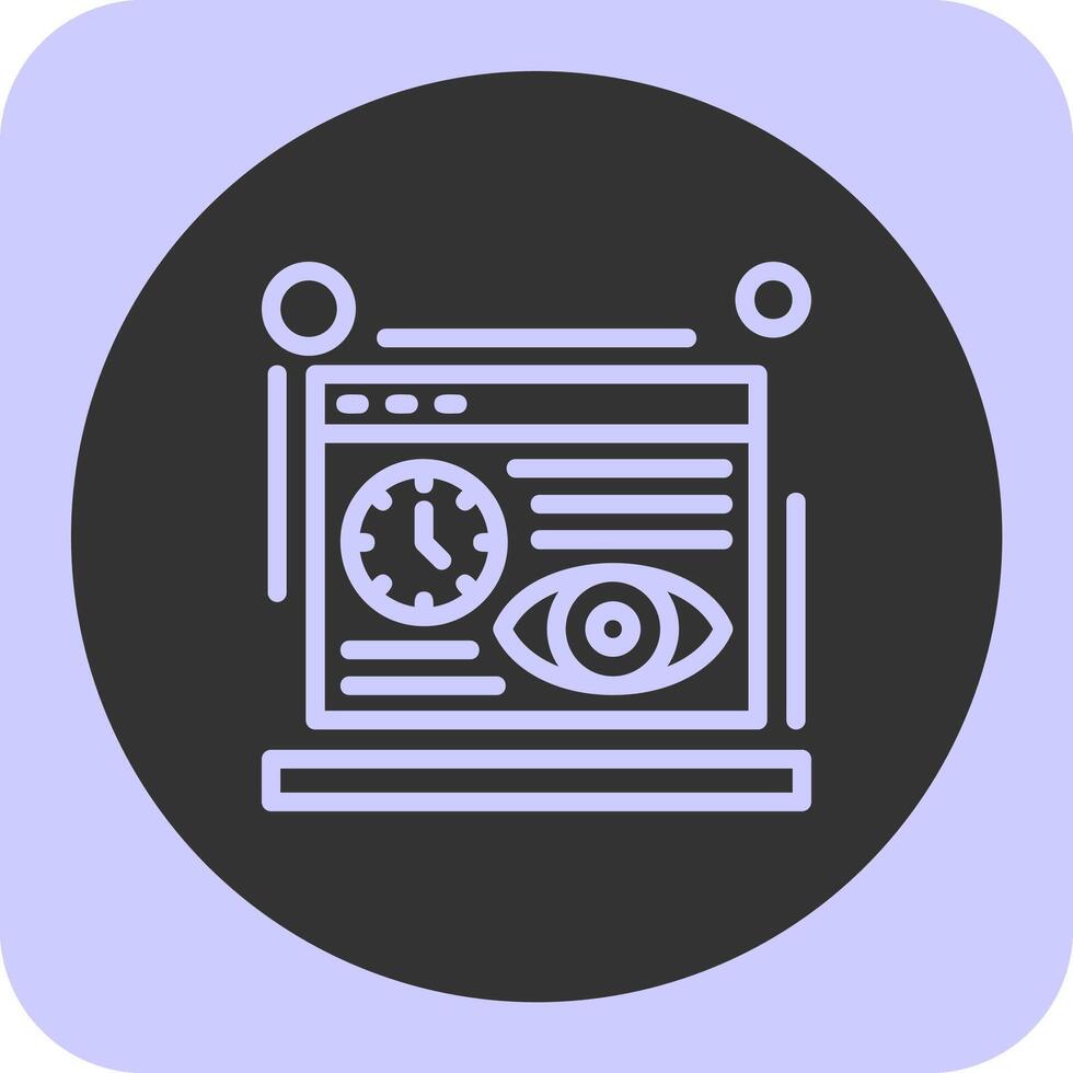 Sessions Linear Round Icon vector