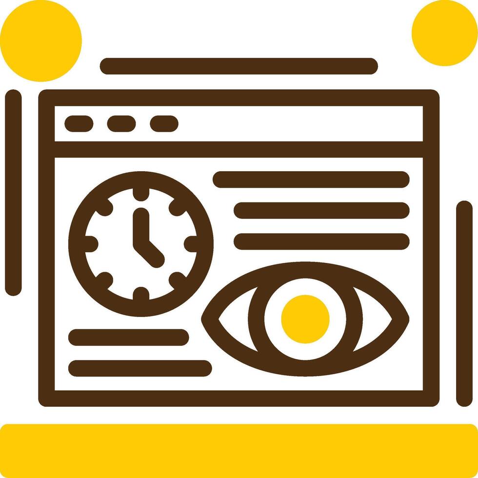 Sessions Yellow Lieanr Circle Icon vector