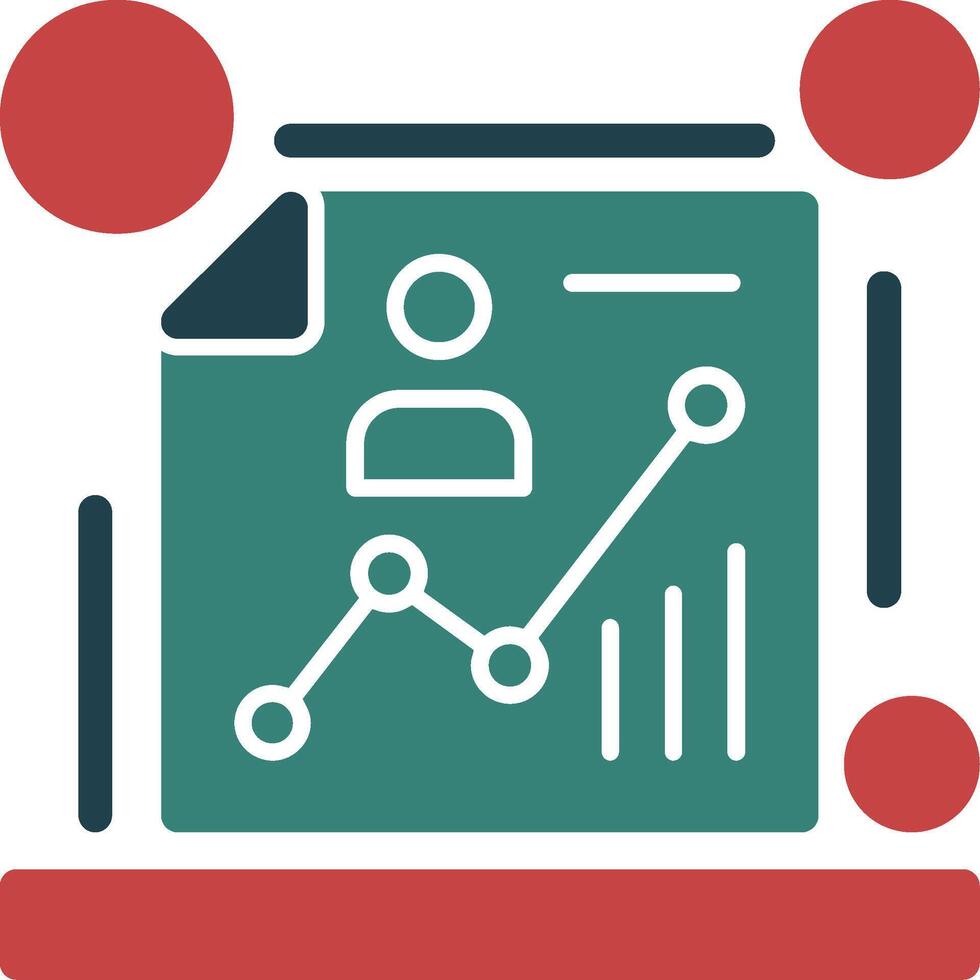 Demographics Glyph Two Color Icon vector