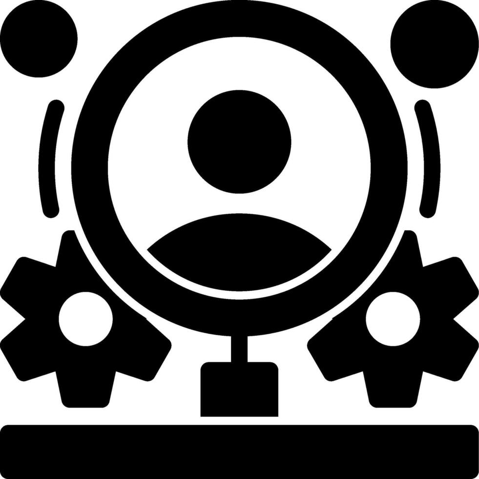 Behavior flow Glyph Icon vector