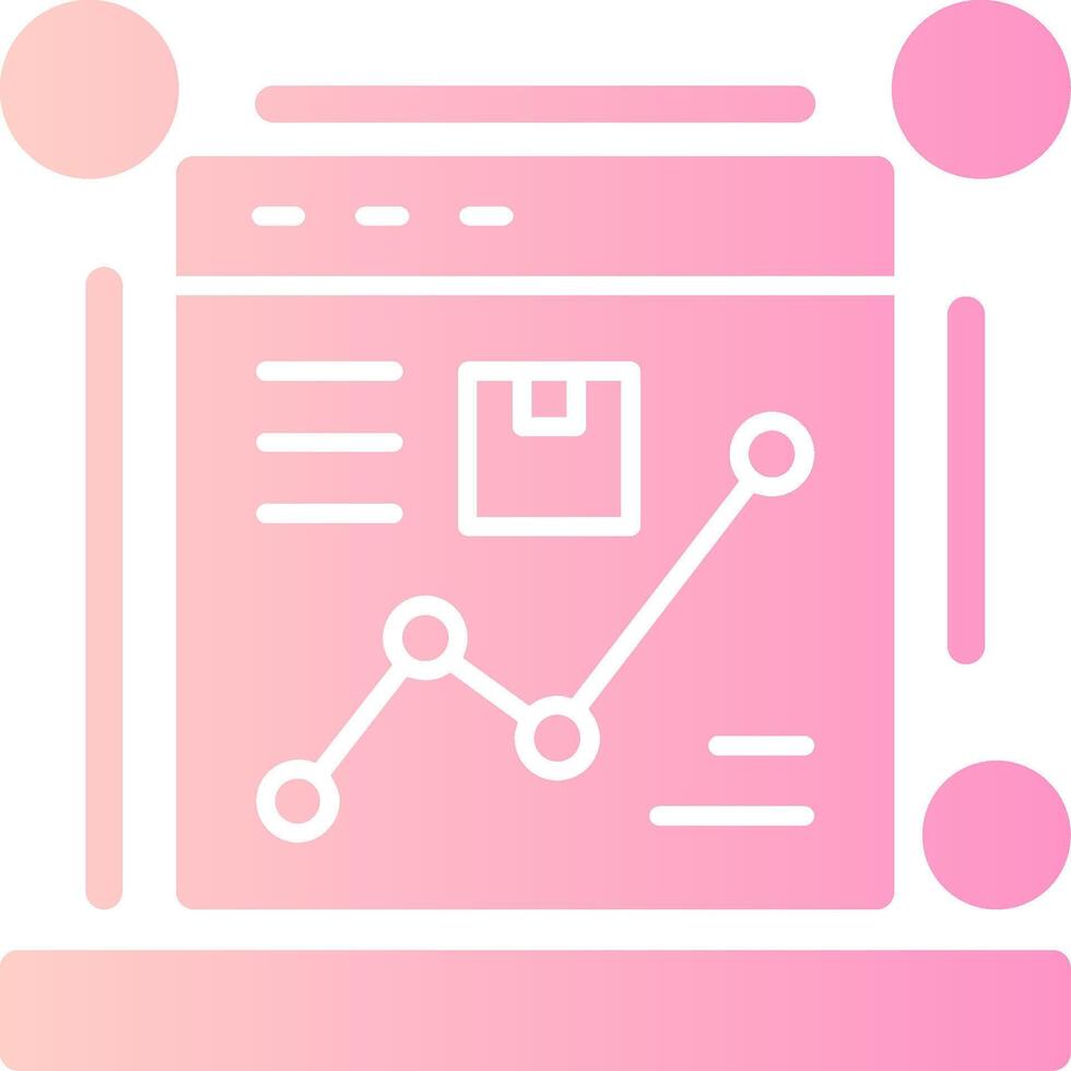E-commerce tracking Solid Multi Gradient Icon vector