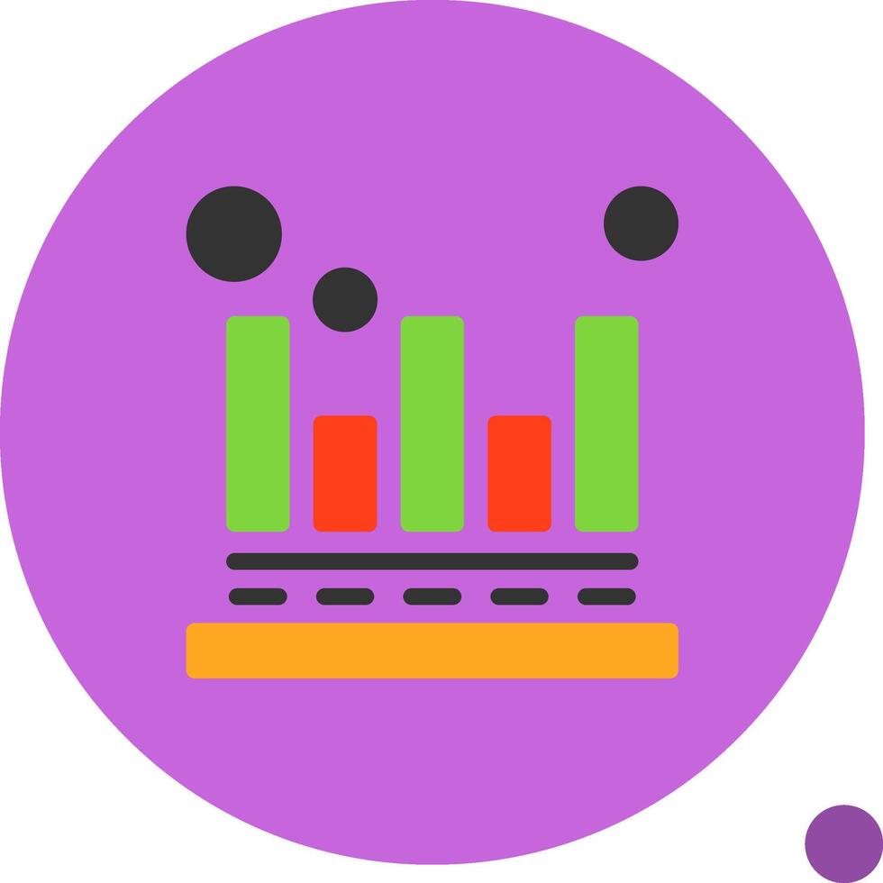 Attribution modeling Flat Shadow Icon vector