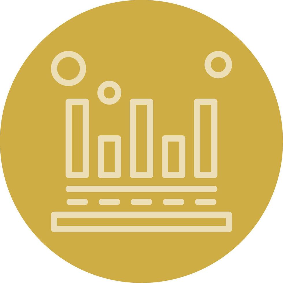 Attribution modeling Line Multi color Icon vector