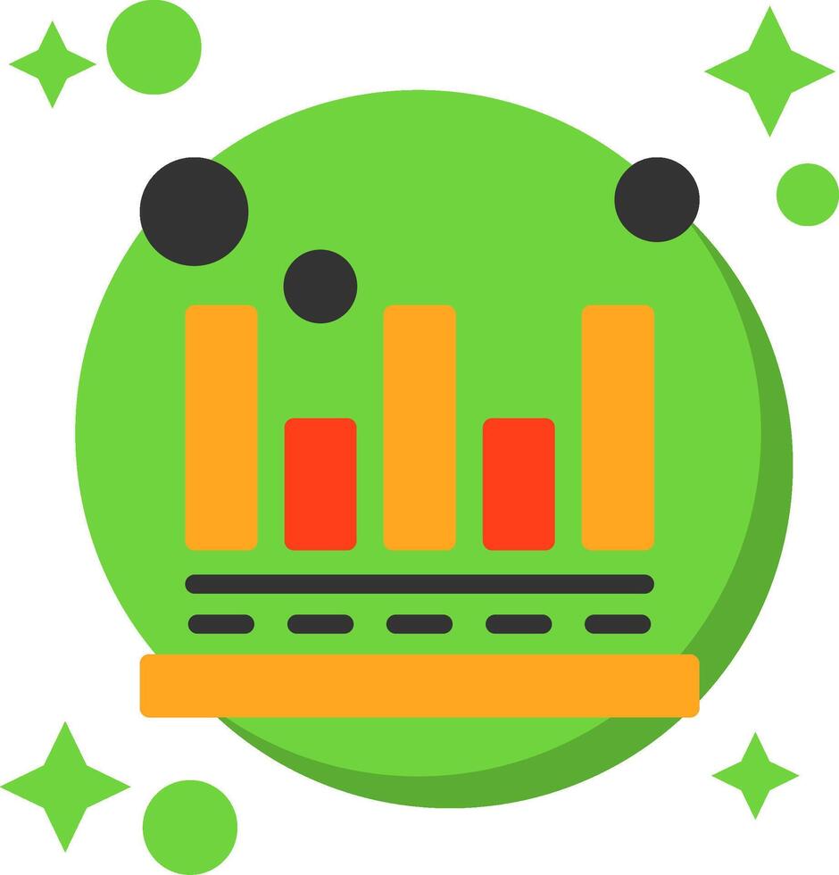 Attribution modeling Tailed Color Icon vector