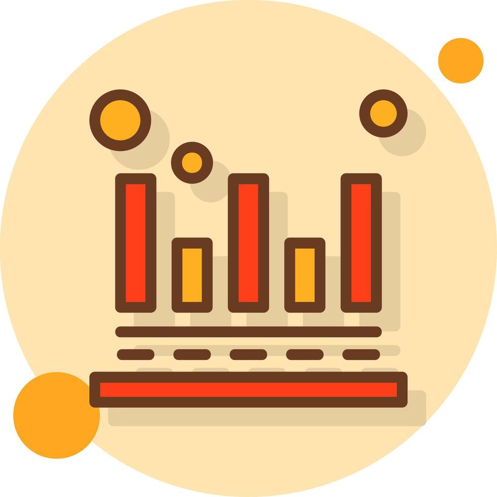 Attribution modeling Filled Shadow Circle Icon vector