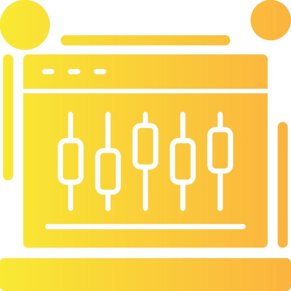 Social media analytics Solid Multi Gradient Icon vector