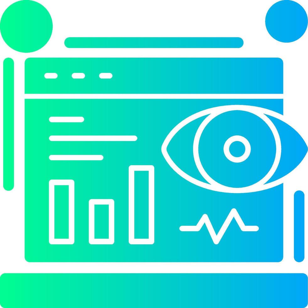 impresiones sólido multi degradado icono vector