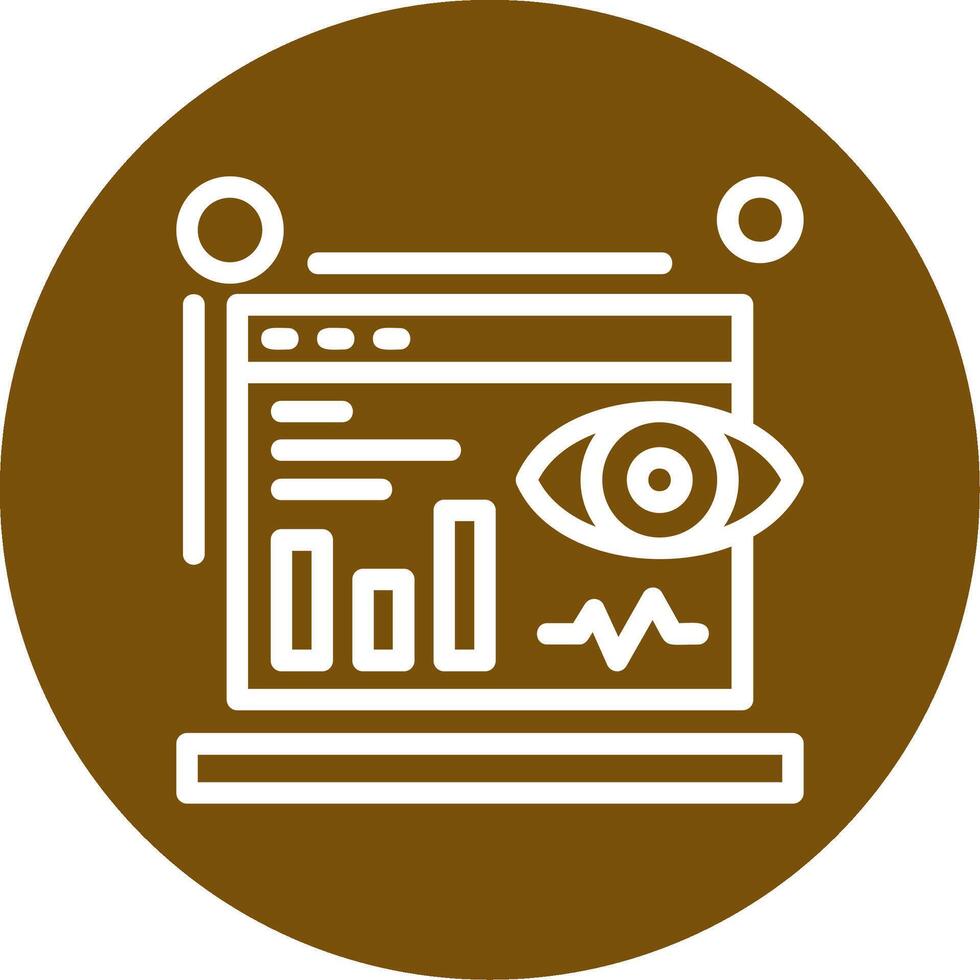 impresiones contorno circulo icono vector