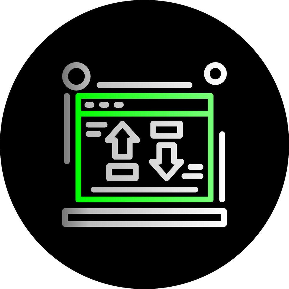 Cost per conversion Dual Gradient Circle Icon vector