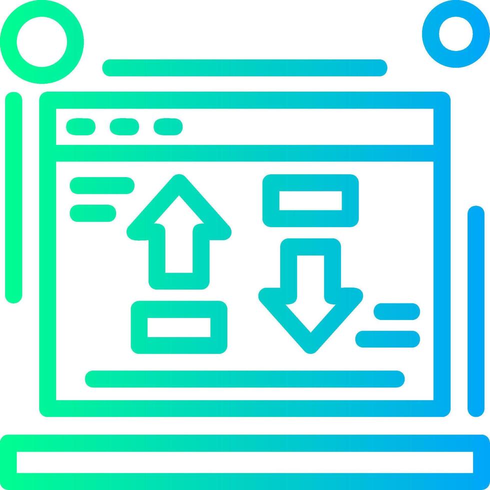 Cost per conversion Linear Gradient Icon vector