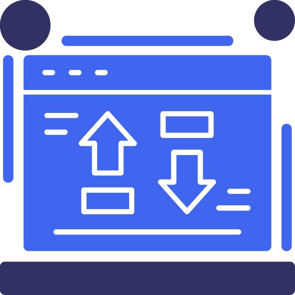 Cost per conversion Solid Two Color Icon vector