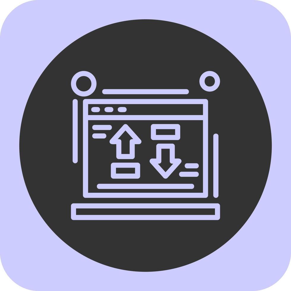Cost per conversion Linear Round Icon vector