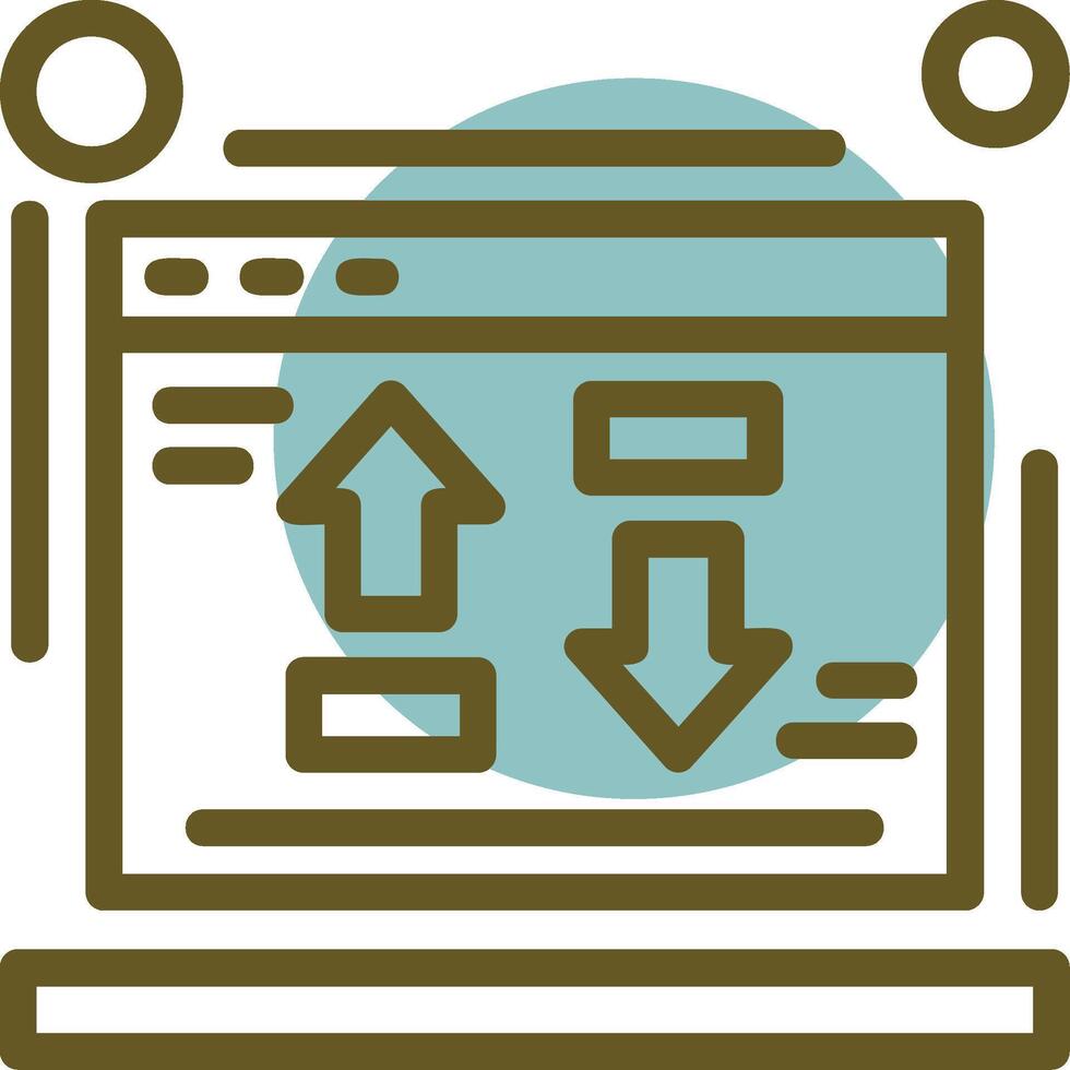 Cost per conversion Linear Circle Icon vector