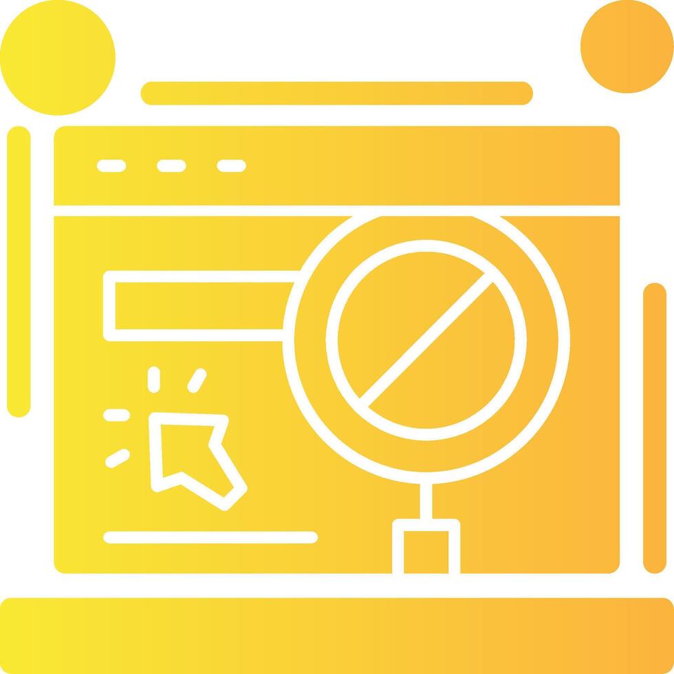 Click fraud Solid Multi Gradient Icon vector