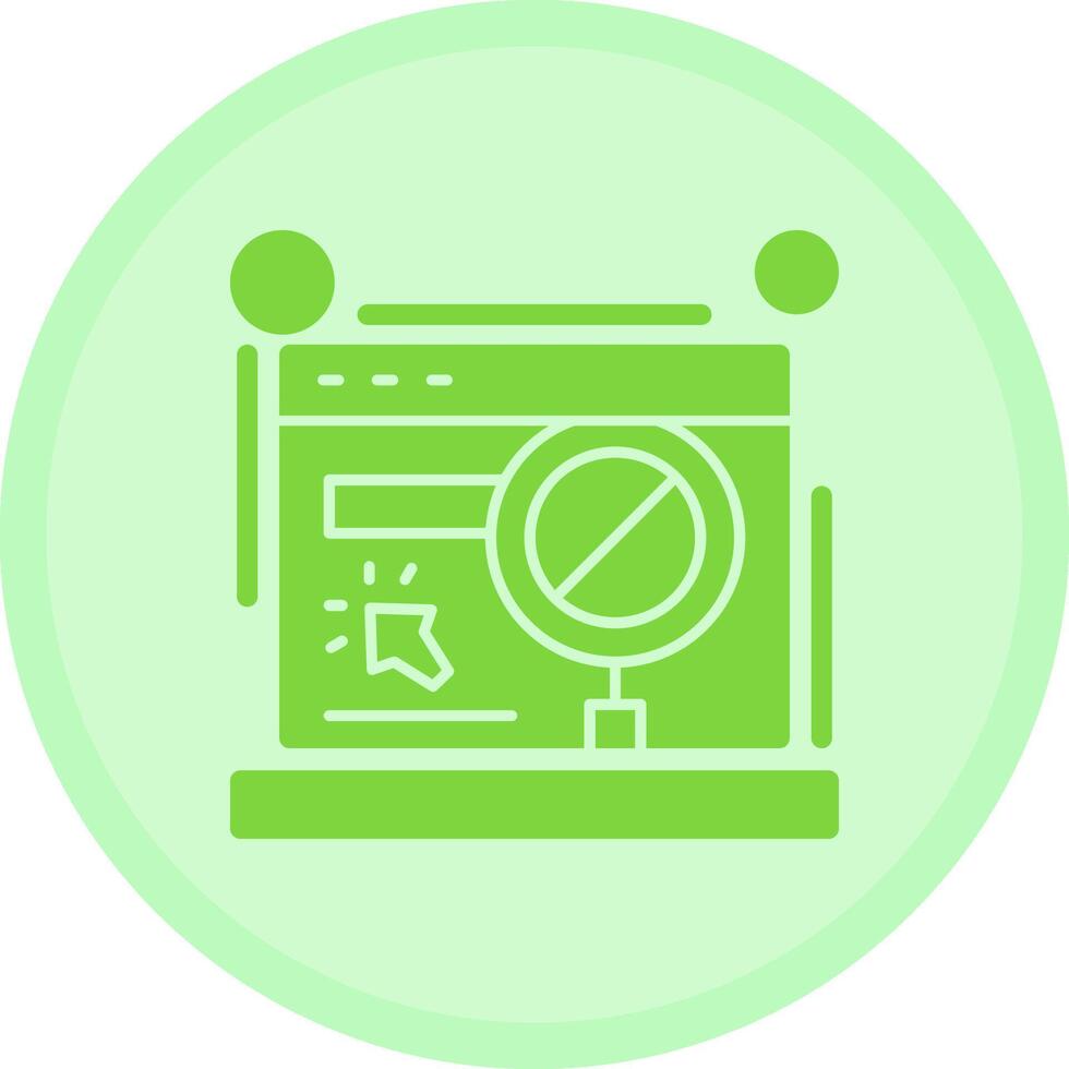 Click fraud Multicolor Circle Icon vector