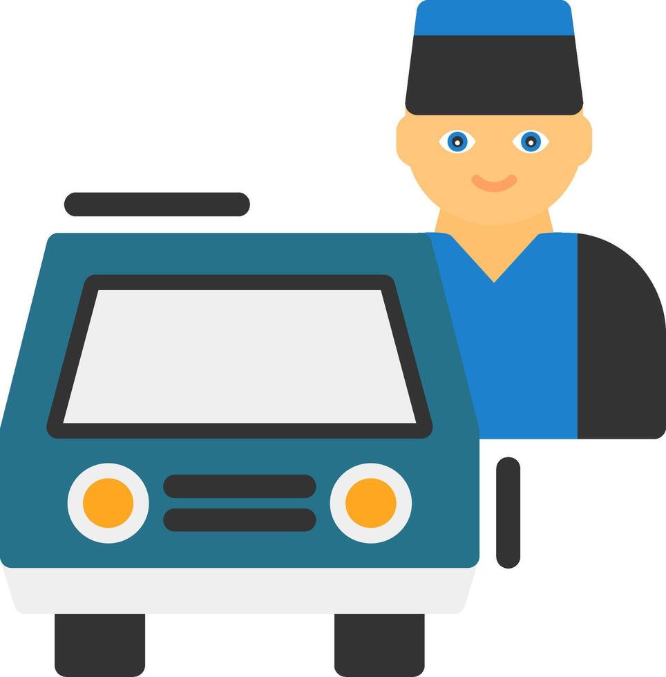 Valet parking Flat Icon vector