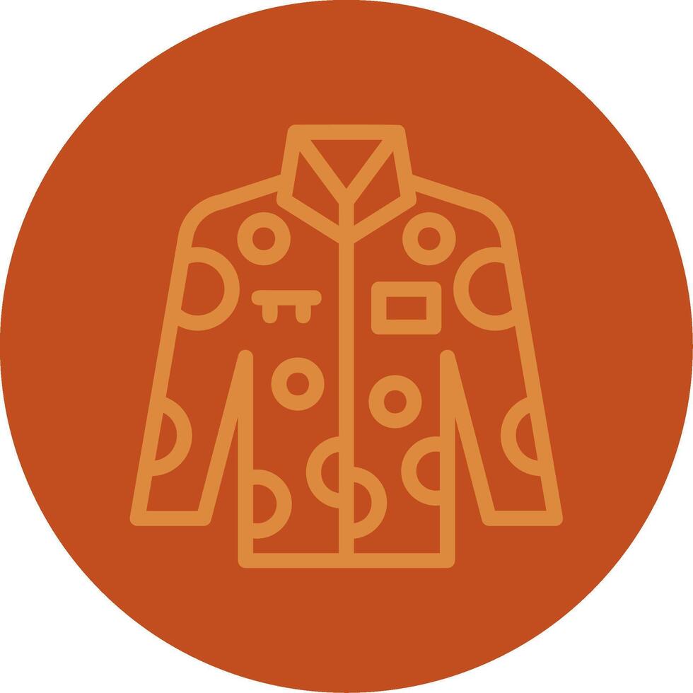 Uniform Line Multi color Icon vector