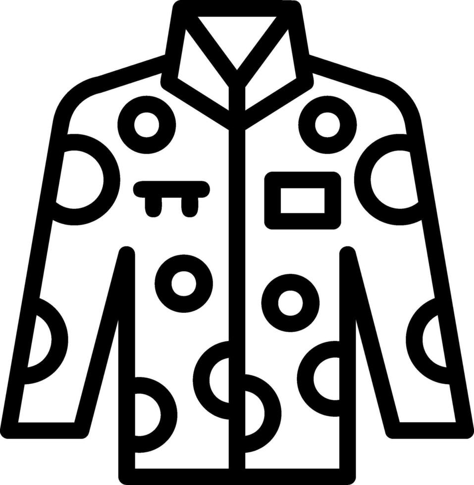 icono de línea uniforme vector