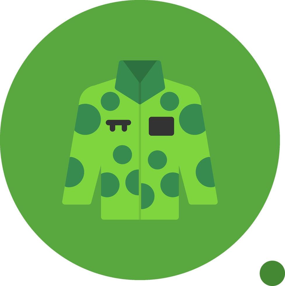 uniforme plano sombra icono vector