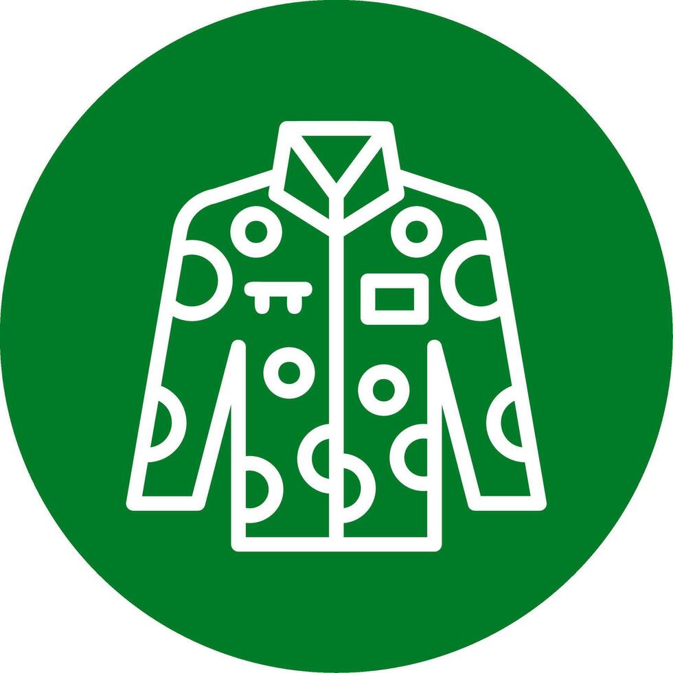 Uniform Outline Circle Icon vector